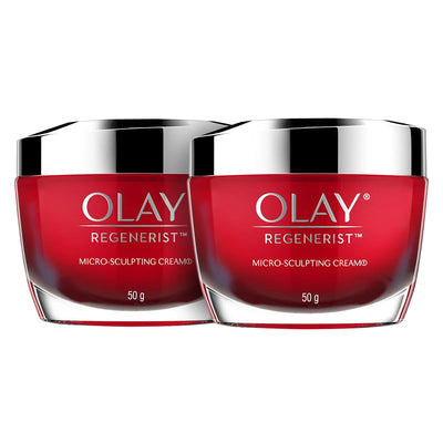 Olay Regenerist Micro-Sculpting Cream Moisturising 2 x 50g 82324136