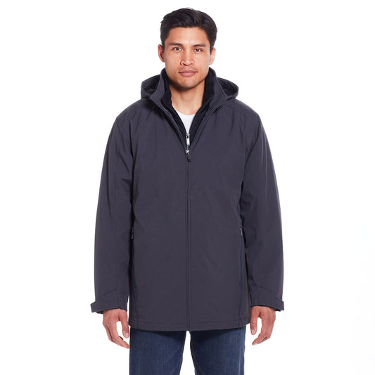 Weatherproof Men's Ultra Tech Bib Front Jacket Asphalt - Auzzistore