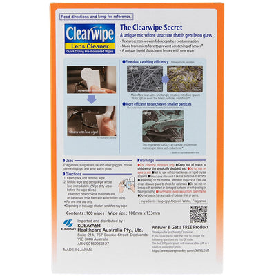 Clearwipe Lens Cleaner 160 Pack