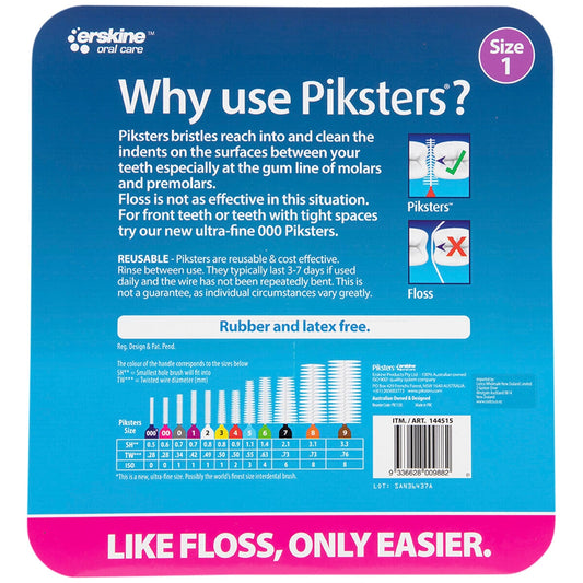 Piksters Interdental Brushes 120 Pack Size 1 – view 2