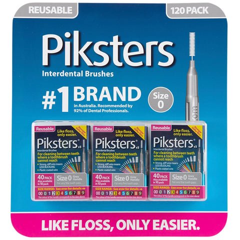 Piksters Interdental Brushes 120 Pack - Auzzistore