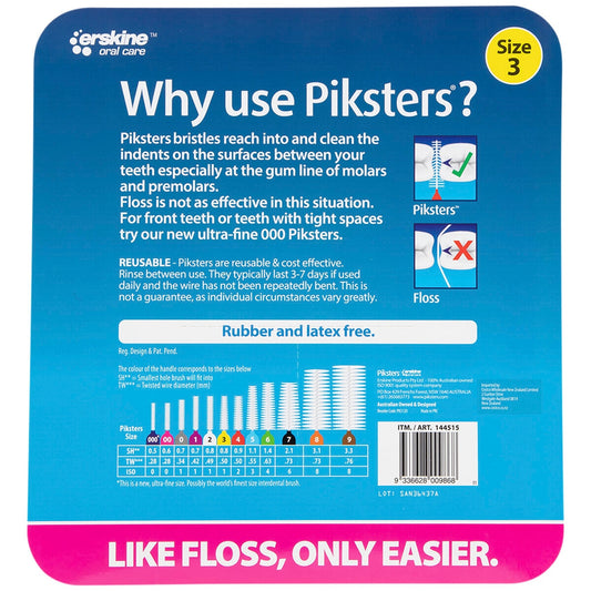 Piksters Interdental Brushes 120 Pack Size 3 – view 2