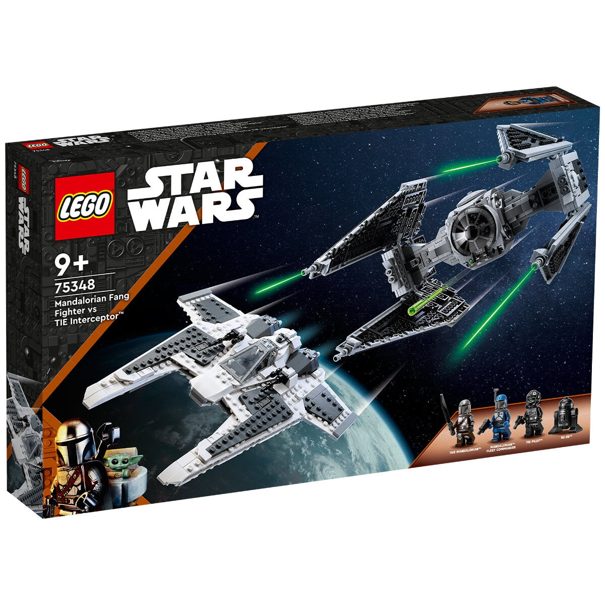 LEGO Star Wars Mandalorian Fang Fighter vs. TIE Interceptor 75348
