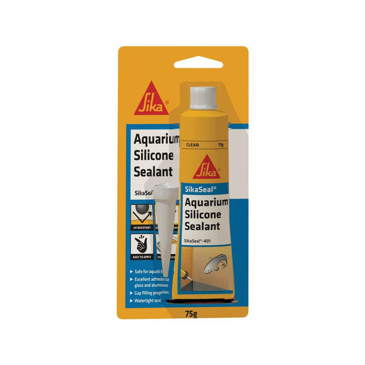Sika 75g Aquarium Sikaseal - Silicone - 75g - UV Resistant - Safe For Aquatic Life - Auzzistore