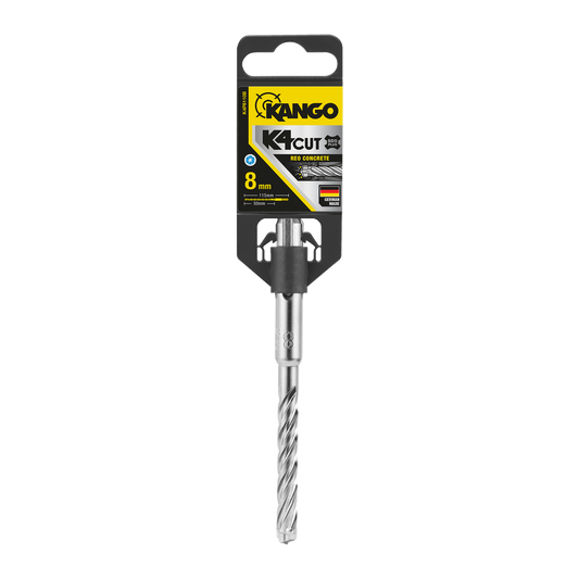 Kango 8mm K4 SDS Plus Drill Bit - 110mm Steel - Fast Drilling - Auzzistore