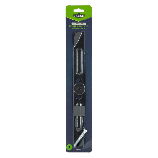 Saxon 16" Mower Blade Bolt Set - 2 Blades, Nuts & Bolts - Suits Victa, Cheetah, Ultralite, Yardking - Auzzistore