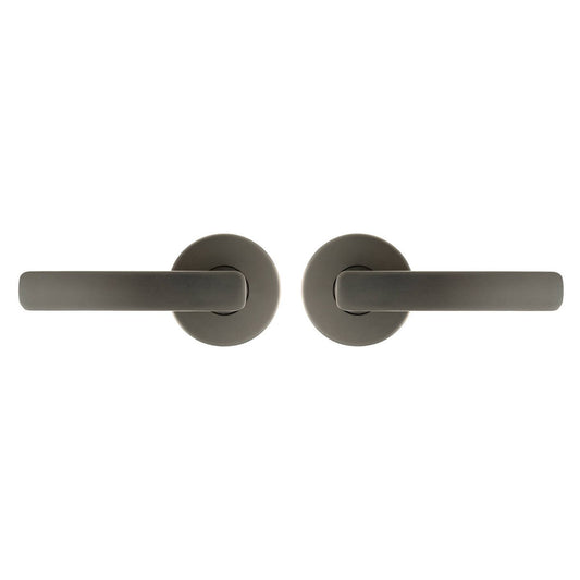 Ikonic Gunmetal San Fran Passage Lever Set - 1 Pack - 165mm x 190mm – view 2 - Auzzistore