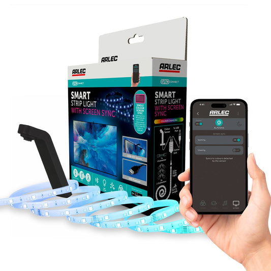 Arlec Grid Connect Smart Screen Sync Strip Light 3.2m - USB Powered - Indoor Use