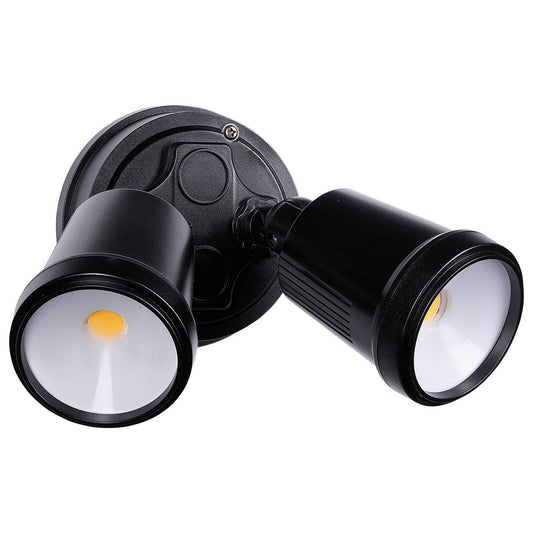 Brilliant Black Raptor III Twin Flood Light - 20W - 1800 Lumens - IP65 Weather Resistant – view 2