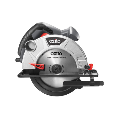 Ozito Circular Saw 185mm 1300W Steel Plastic Ergonomic Handle