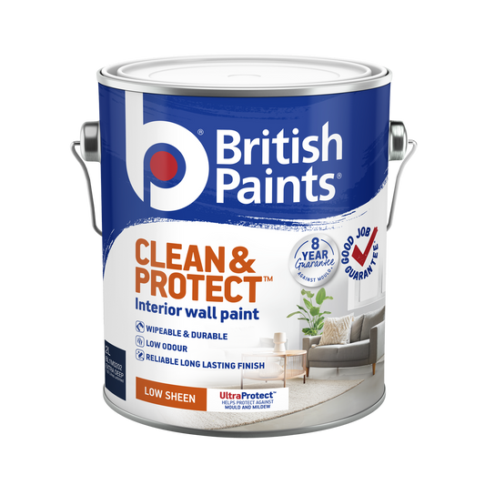 British Paints Extra Deep Low Sheen Interior Paint 2L - Wipeable - 16 m² Coverage - Auzzistore