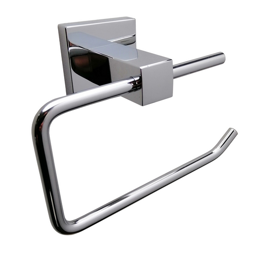 Barelli Piazza Chrome Single Toilet Roll Holder - 1 Roll - 90mm x 145mm