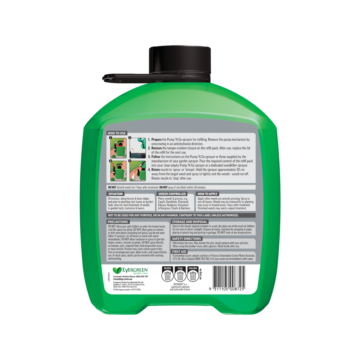 Roundup 5L Path Sprayer - Weedkiller - Glyphosate - Fast Acting