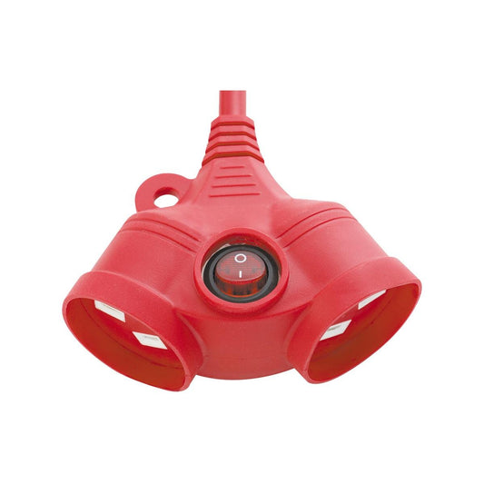 Deta 30m Extra Heavy Duty Extension Lead - PVC - Red - Safe Use