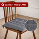 Mojo 44cm Grey Sachin Outdoor Chair Cushion - Universal Fit - UV & Water Resistant