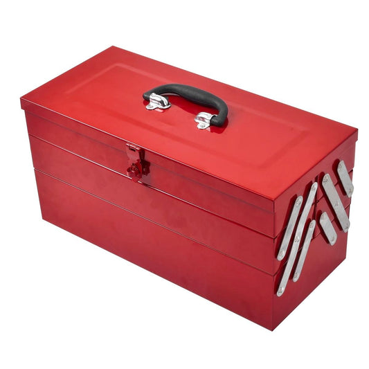 Craftright Tool Box - 460mm - Steel - Lockable - 5 Internal Trays - Auzzistore