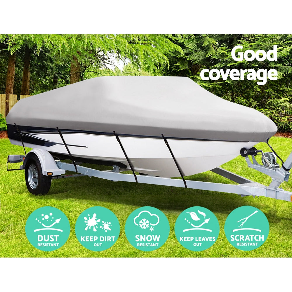 16 - 18.5 foot Waterproof Boat Cover - Grey | Auzzi Store