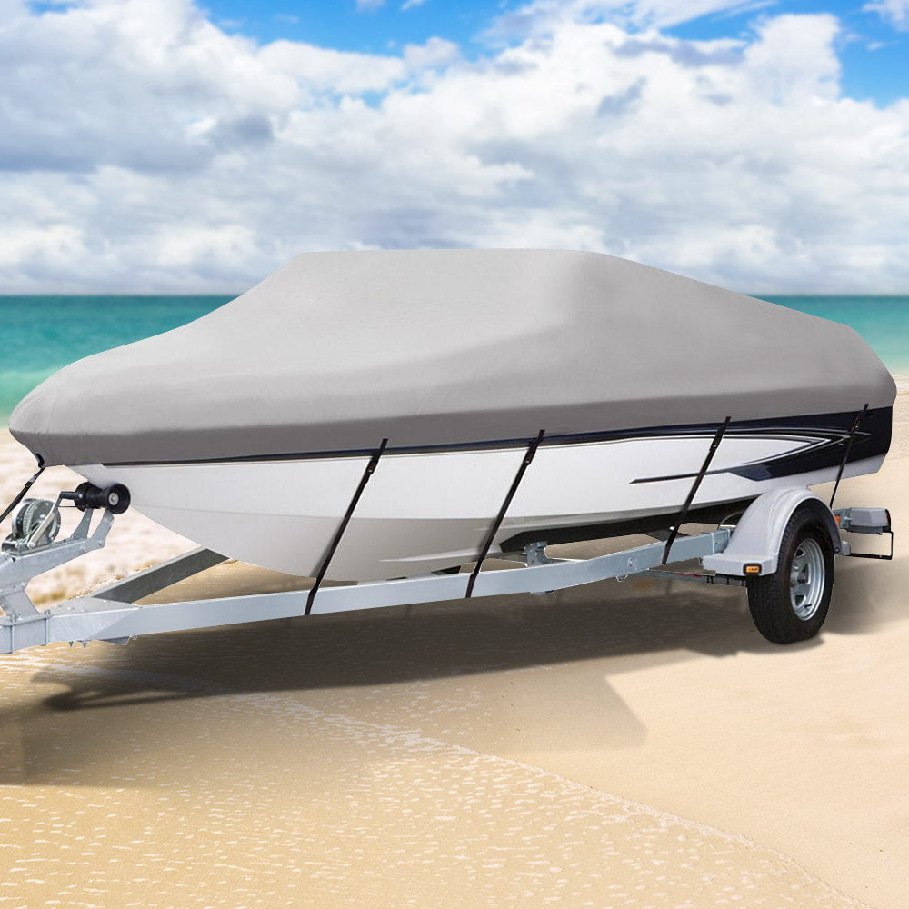 16 - 18.5 foot Waterproof Boat Cover - Grey | Auzzi Store