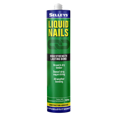 Selleys Liquid Nails 320g Construction Adhesive 6 Pack - High Strength - Flexible - All Weather