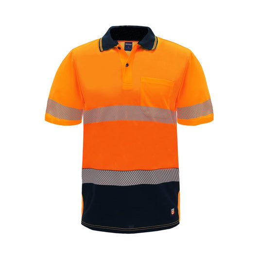 Citeco Orange Hi Vis Short Sleeve Polo 2XL - Lightweight - Breathable