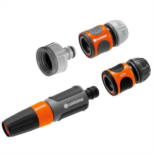 Gardena 13mm Basic Hose Set - Plastic - Adjustable Spray - Durable - Auzzistore