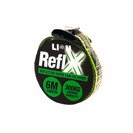 Lion Tie Down - 6m - Premium Polyester - Reflective Webbing