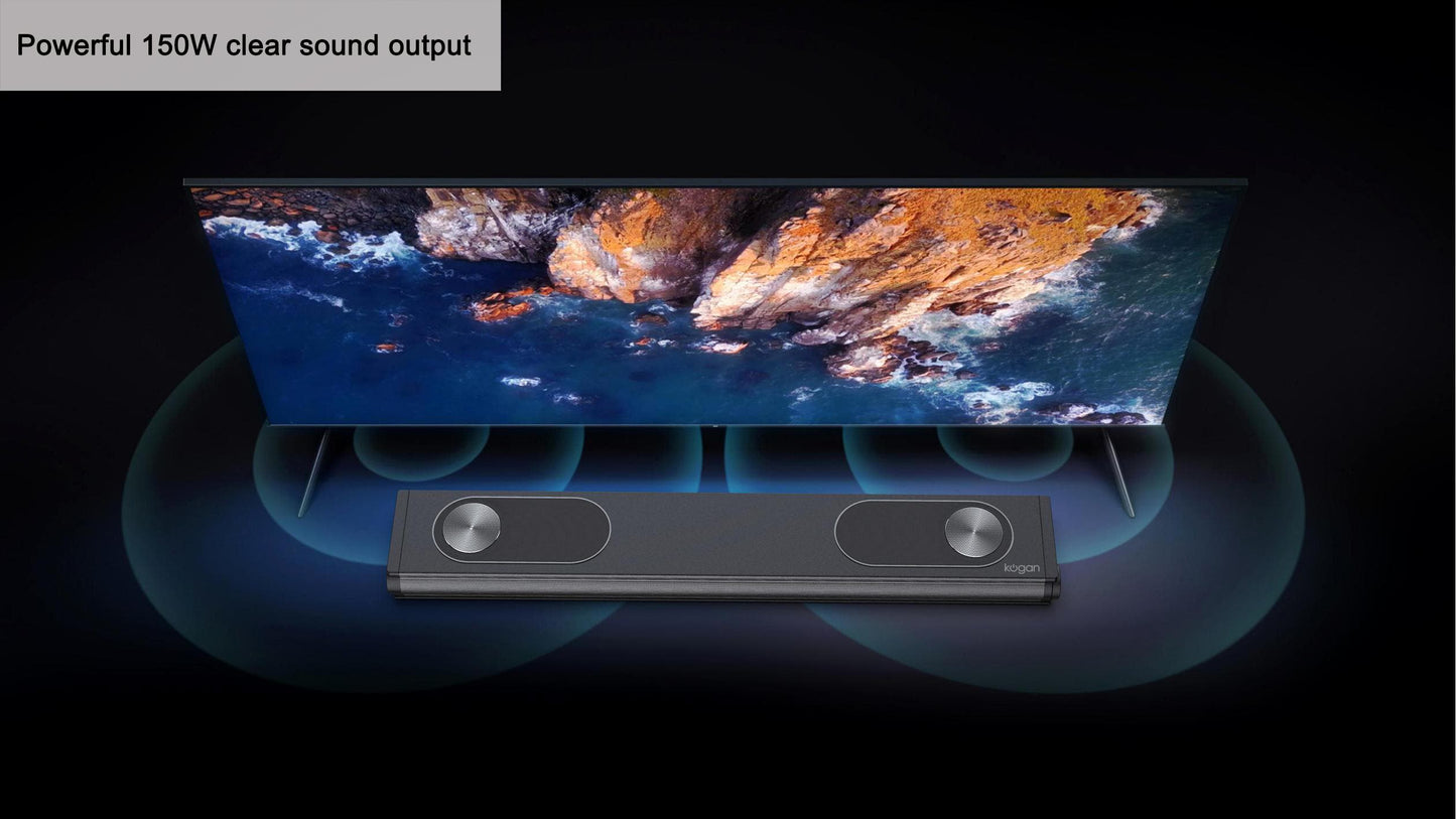 Kogan 3.1.2 Channel 150W Dolby Atmos Soundbar with Built-in Subwoofer