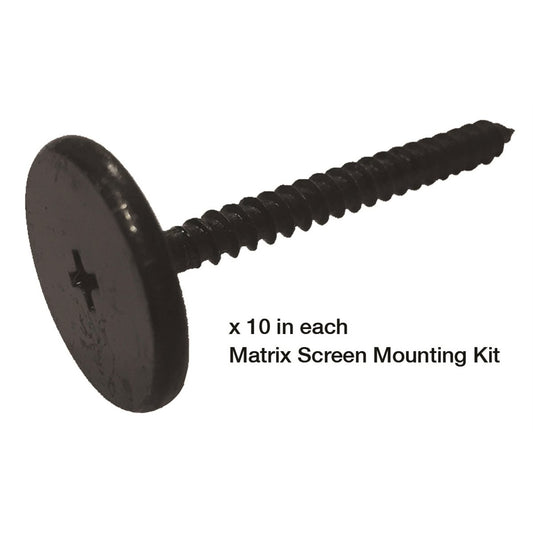 Jack Matrix Screen Mounting Kit - 10 Pack - Steel - Charcoal Colour – view 2 - Auzzistore