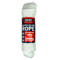 Grunt 12mm x 20m White Super Silver Rope - Durable Polypropylene - UV Safe