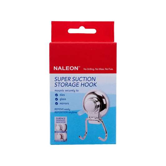 Naleon Super Suction Hook - 70mm x 115mm - ABS Plastic - Chrome Finish – view 2