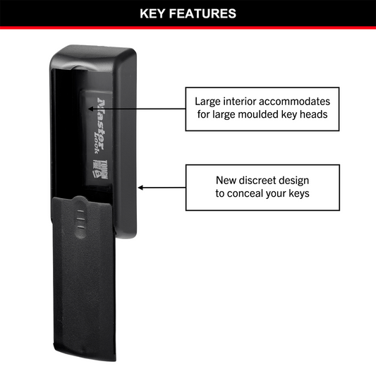 Master Lock Magnetic Key Case - Large Plastic - Durable - Discreet – view 2 - Auzzistore