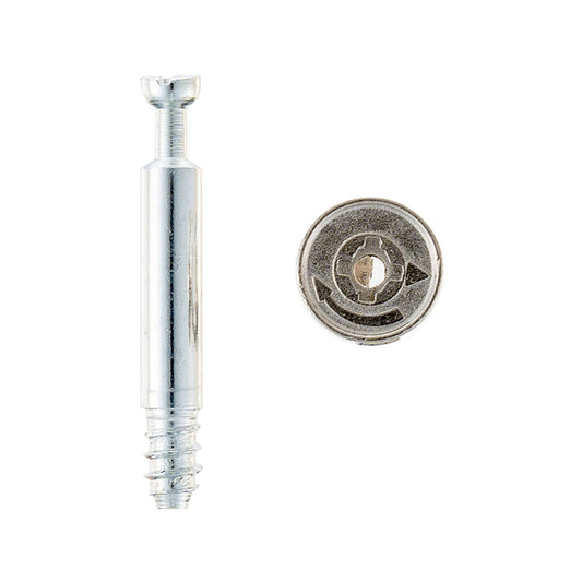 Taskmaster Cam Connector - 44mm - Nickel Plated Zinc - 8 Pack – view 2 - Auzzistore
