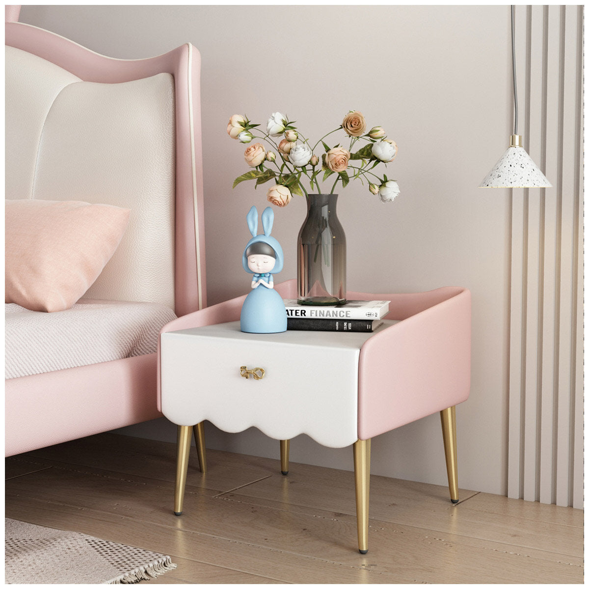 Aesthetik Kids Princess Bedside Table