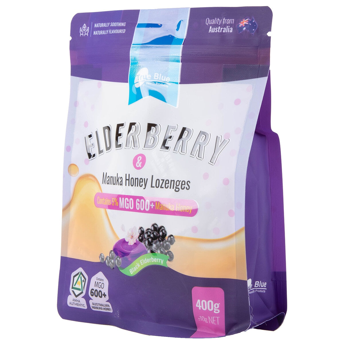 True Blue Elderberry And Manuka Honey Lozenges 400g