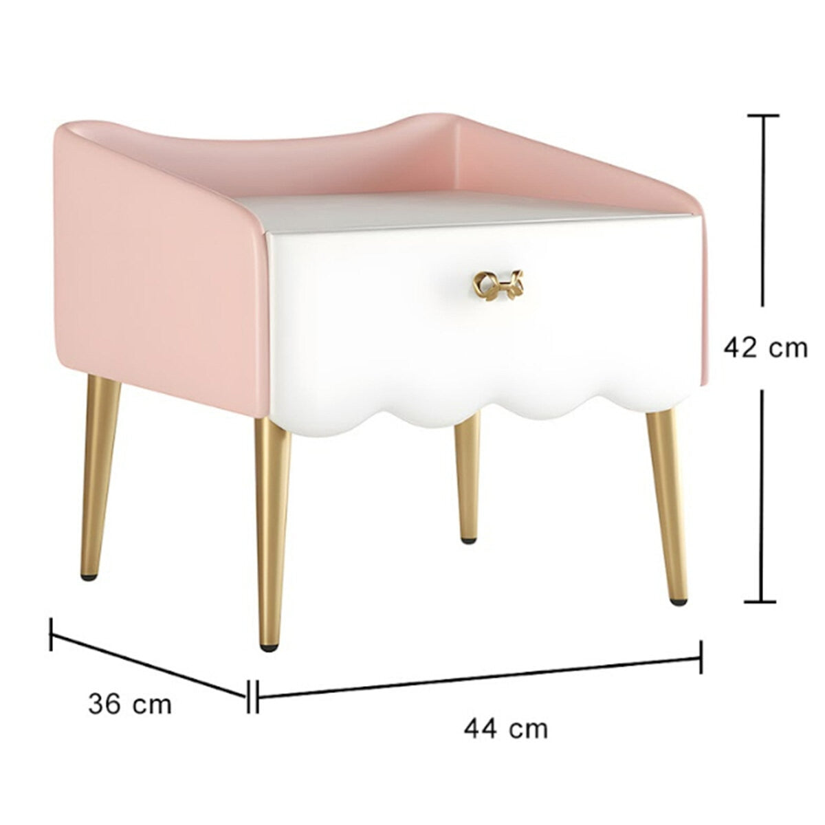 Aesthetik Kids Princess Bedside Table