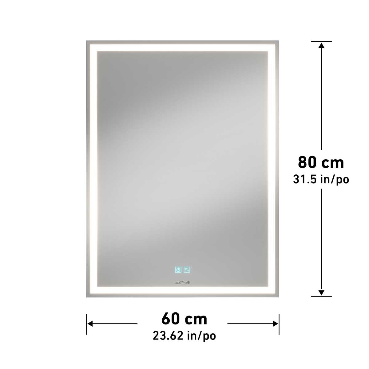 Artika Aurea Integrated LED Plug In Wall Mirror