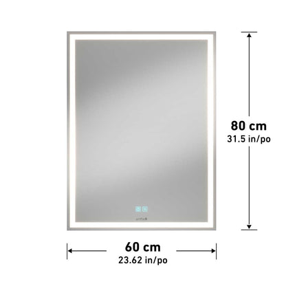 Artika Aurea Integrated LED Plug In Wall Mirror