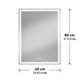Artika Aurea Integrated LED Plug In Wall Mirror – view 9