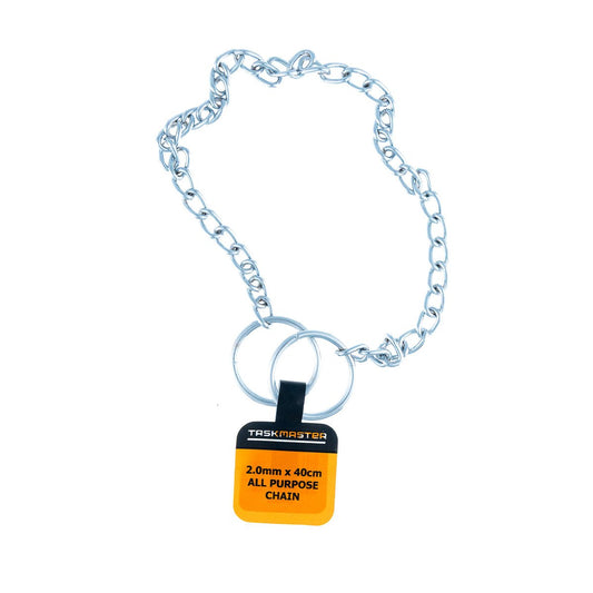 Taskmaster All Purpose Chain 2mm x 40cm Durable Adjustable Pet Use - Auzzistore