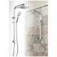 Presenza Chrome Shower Panel With Sliding Adjustable Shower Holder – view 3