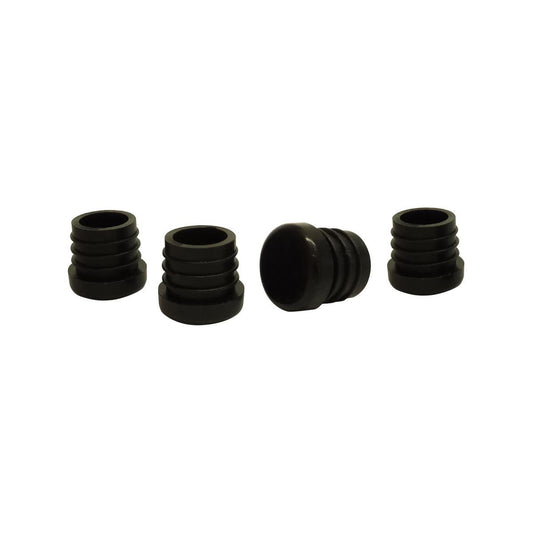 Surface Gard Black Round Plastic Internal Chair Tip 4 Pack - 19mm - Auzzistore