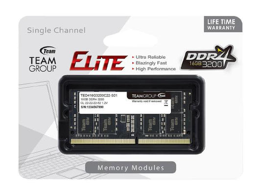 16GB DDR4 SODIMM for Laptops & Mini PCs - Team Group Elite | Auzzi Store