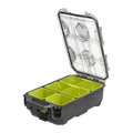 Ryobi Link Small Compact Parts Organiser - 267mm x 127mm x 508mm - IP65 Water Resistant - Detachable Bins
