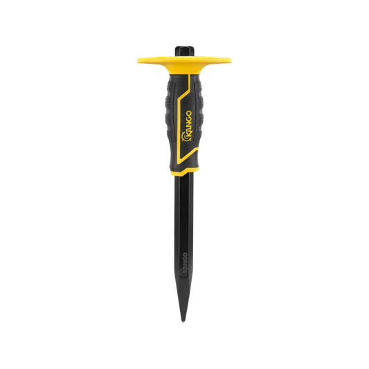 Kango 3mm Masonry Chisel with Hand Protector - Ergonomic Grip - Durable CR-V Steel - Auzzistore
