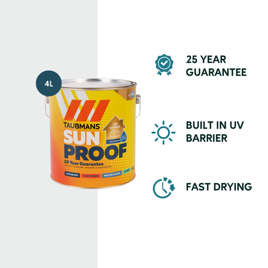 Taubmans 4L Accent Sheen Low Sunproof Exterior Paint - 4L - UV Protection, Self-Priming – view 2 - Auzzistore