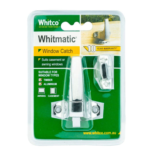 Whitco Window Catch - 50mm - Zinc Diecast - Automatic Latching