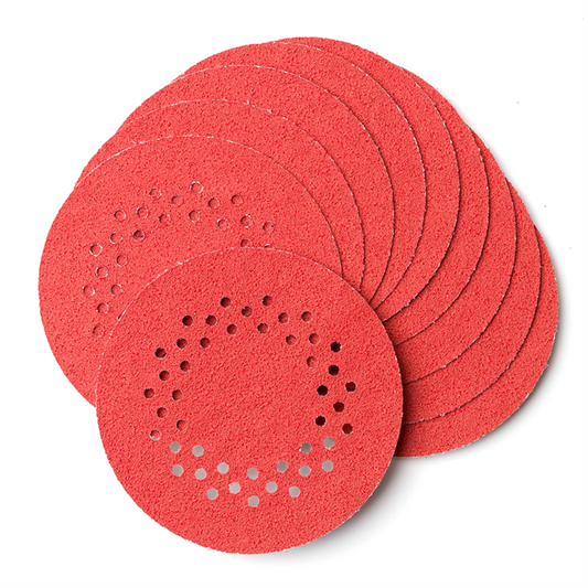 Diablo 125mm Mixed Grit Abrasive Random Orbital Sheets 10 Pack - Red – view 2 - Auzzistore