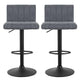 Artiss Gaslift Swivel Bar Stool Grey 2 Pack – view 2