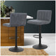 Artiss Gaslift Swivel Bar Stool Grey 2 Pack – view 3