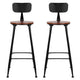 Artiss Vintage Industrial Bar Stool Walnut 2 Pack – view 2